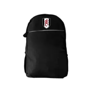 Image of Fulham FC Childrens/Kids Crest Backpack (One Size) (Black)