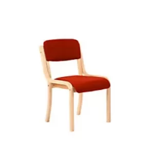 Image of Dynamic Visitor Chair Madrid Seat Tobasco Red Without Arms Fabric