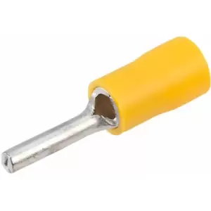 Image of Yellow 14mm Pin Terminal Pack of 100 - Truconnect