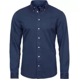 Image of Tee Jays Mens Long Sleeve Casual Twill Shirt (M) (Indigo)
