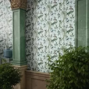 Image of Arthouse Exotic Garden Blue Wallpaper
