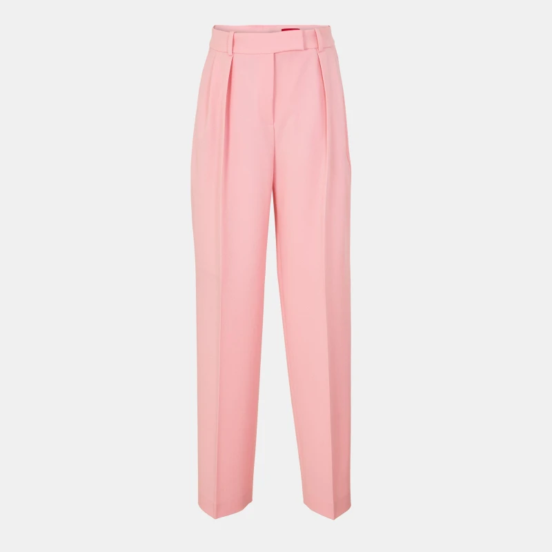 Image of Hugo Womens Hanifa Sailor Trousers Pastel Pink female 4 (XXS)