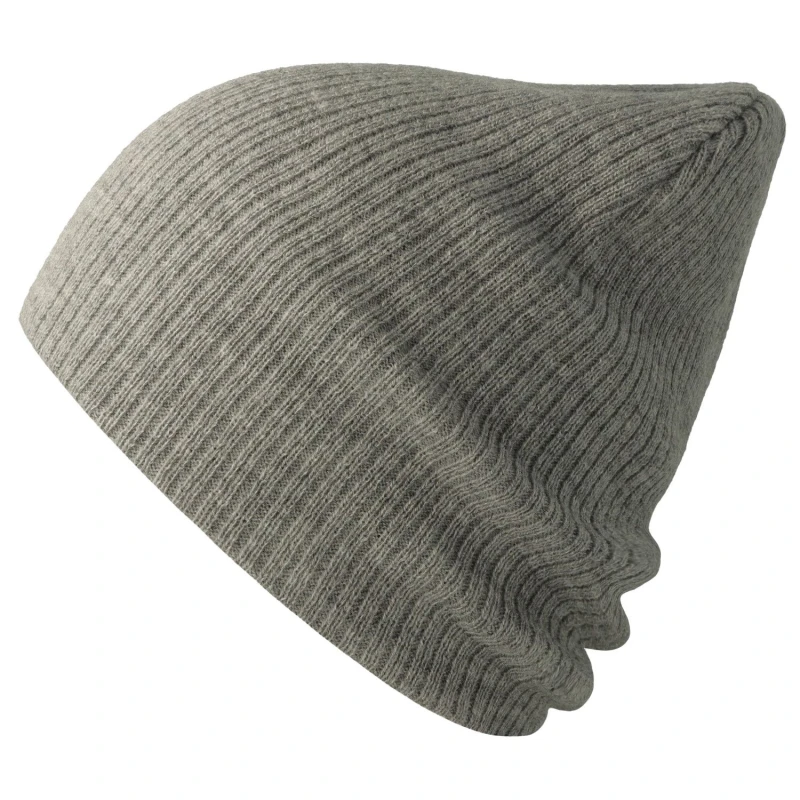Image of Atlantis Atlantis Men Brad Slouch Beanie in Mid Grey Mid Grey One Size Male 5063470814879
