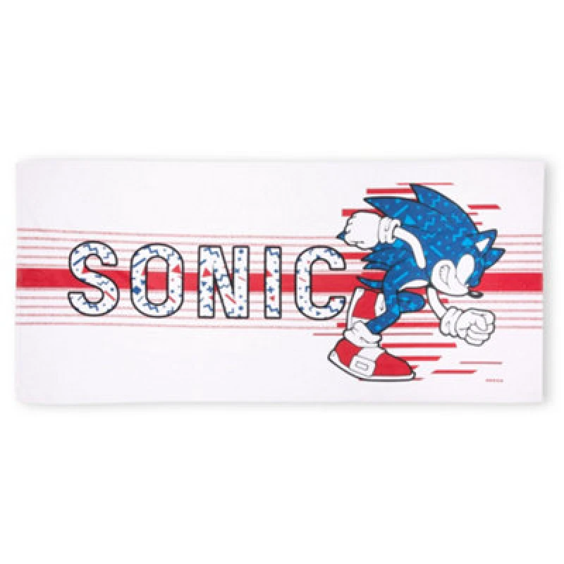 Image of Zavvi Sega Sonic The Hedgehog Speed Beach Towel