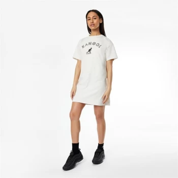 Image of Kangol T Shirt Dress Ladies - Oatmeal