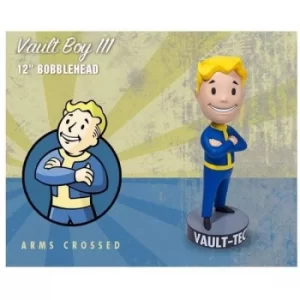 Image of Fallout 4 Vault 111 VaultBoy Arms Crossed 12" Bobblehead