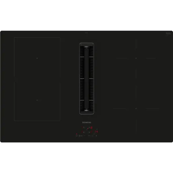 Image of Siemens ED811BS16E iQ300 80cm 4 Zone Venting Induction Hob ED811BS16E Black