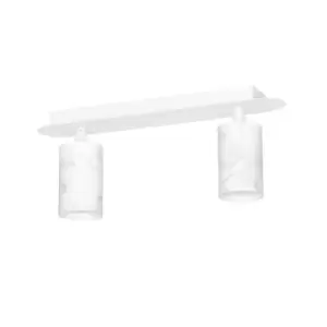 Image of Tent White Twin Ceiling Spotlight 2x GU10