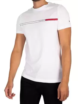 Image of Two Tone Chest Stripe T-Shirt