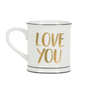 Image of Sass & Belle Gold Love You Mug