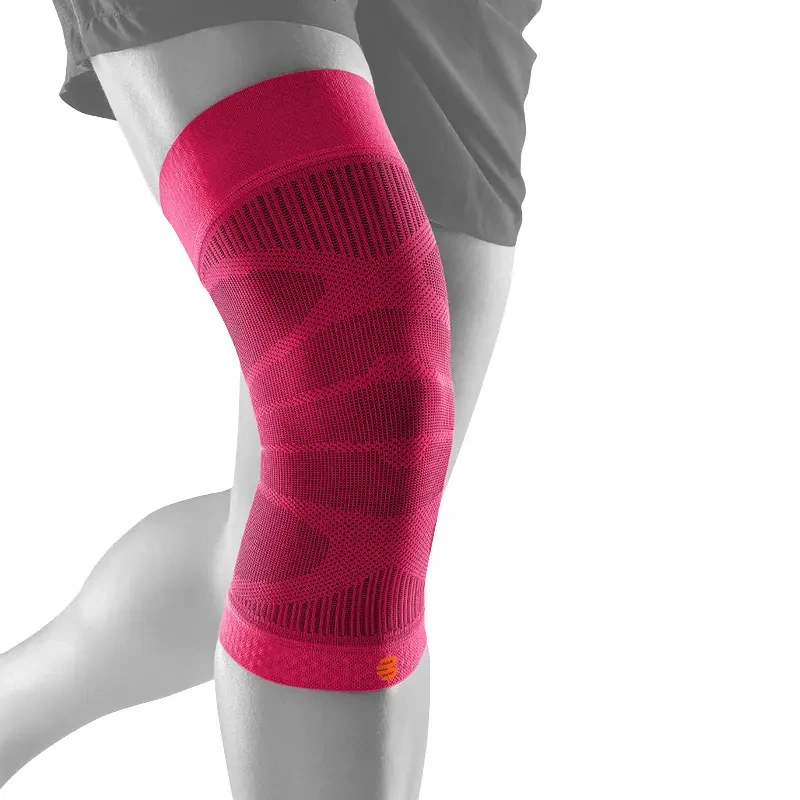 Image of Sports compression knee brace Bauerfeind Rose Unisex L