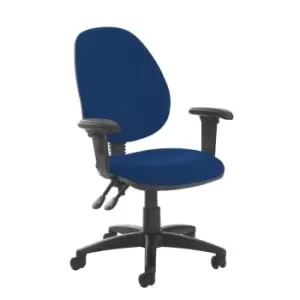 Image of Dams MTO Jota High Back PCB Operator Chair with Adjustable Arms - Ocean Blue Vin