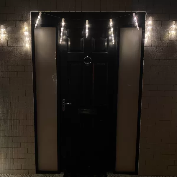 Image of 6.9m White to Warm White LED Colour Changing Icicle Lights Christmas Decoration