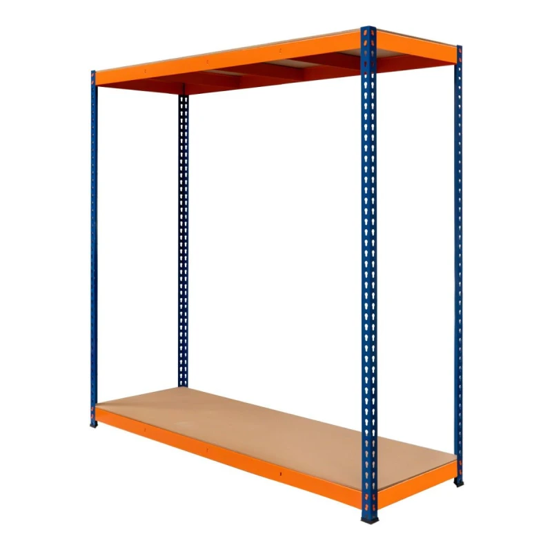 Image of MONSTER RACKING Monster Shop - Garage Racking S-Rax Shelving Unit 2 Shelf 180cm x 180cm x 60cm 5055986190189