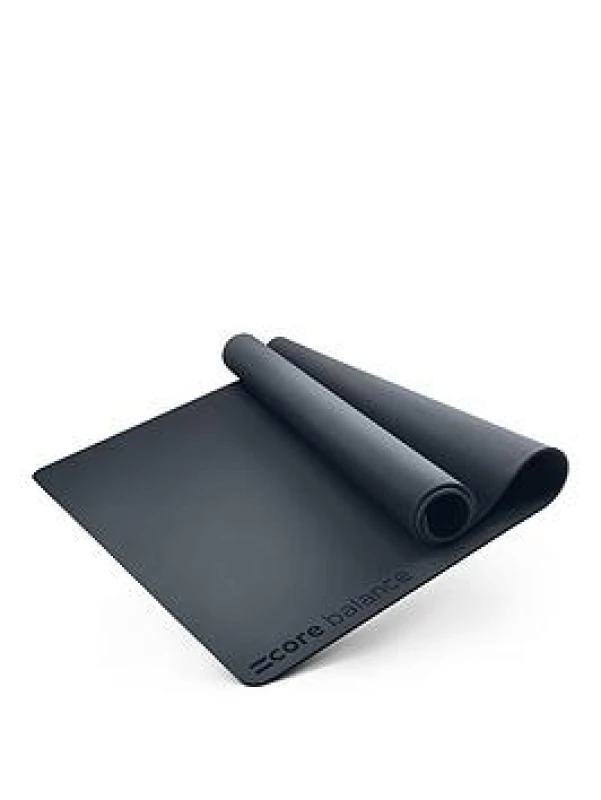 Image of Core Balance Extra Large Exercise Mat 6mm Thick TPE Yoga Fitness 183cm x 116cm Core Balance Black