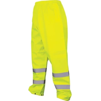 Image of Hi-vis Rip-stop Yellow Trousers (EN20471) - XL - Tuffsafe