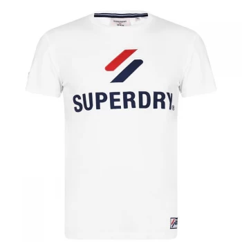 Image of Superdry Sportstyle T Shirt - Optic Wht 01C