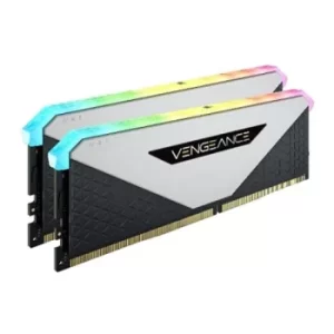 Image of Corsair Vengeance RGB RT 32GB Memory Kit (2 x 16GB), DDR4, 3600MHz (PC4-28800), CL18, XMP 2.0, 10 LEDs, AMD Optimised, White