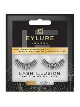 Image of Eylure Lash Illusion Faux Mink 303 Eyelashes, One Colour, Women