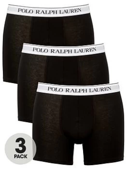 Image of Polo Ralph Lauren Boxer Briefs (3 Pack) - Black