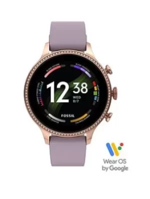 Image of Fossil Gen 6 Ladies Smartwatch Silicone, Purple, Women