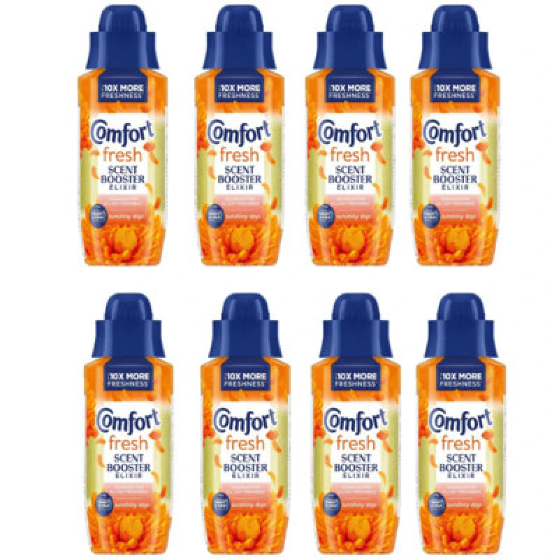 Image of Comfort Fresh Sunshiny Days Liquid Scent Booster Elixir All Day Freshness 342Ml, 8 Pack