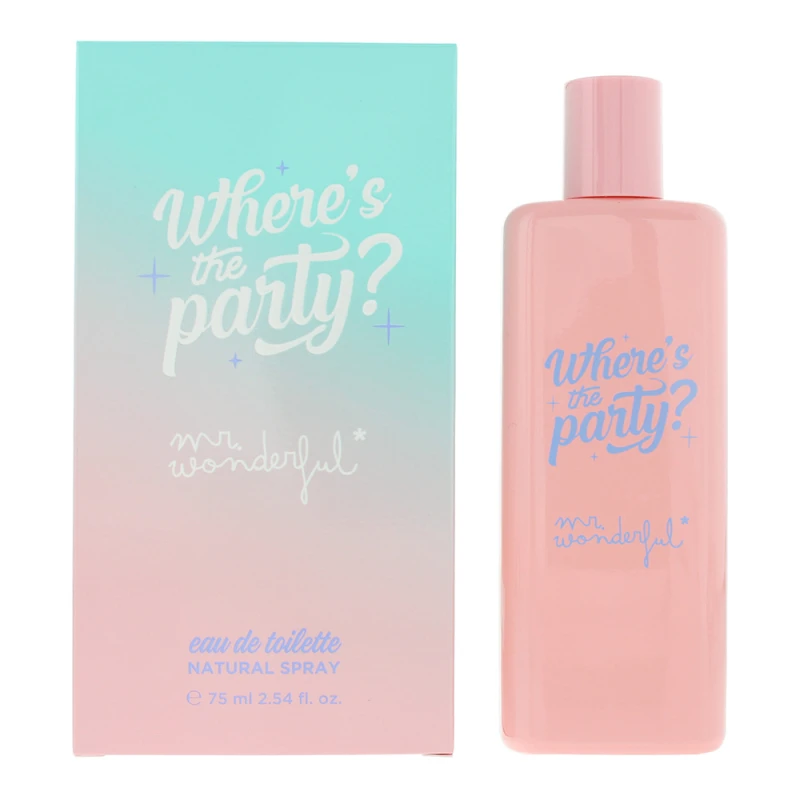 Image of Mr Wonderful Where's The Party? Eau de Toilette 75ml