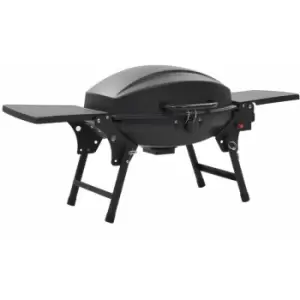 Image of Portable Gas BBQ Grill with Cooking Zone Black vidaXL - Black