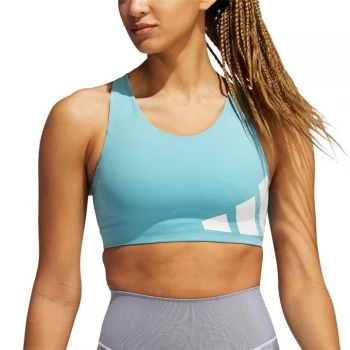 Image of adidas Ultra 3 Bar Bra - Mint/White