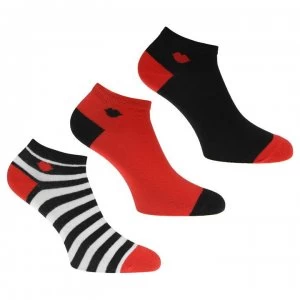 Image of Lulu Guinness Lulu Stripe Trainer Socks - MIX