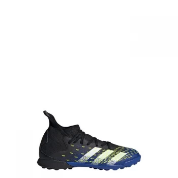Image of adidas Predator Freak .3 Childrens Astro Turf Trainers - Core Black / Cloud White / Sol