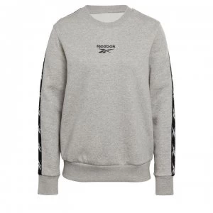 Image of Reebok Tape Crew Sweatshirt Ladies - Grey