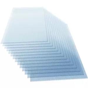 Image of Gardebruk - 14x Polycarbonate Sheets Greenhouse Glass Replacement Thickness 4mm Twin Wall Cold Frame