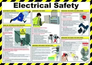 Image of Safety Poster - Electrical safety - LAM