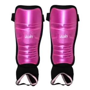 Image of Uwin Hockey Shinguards (pink/Purple/Black, Medium)