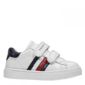 Image of Tommy Hilfiger Double Strip Trainers - White 100