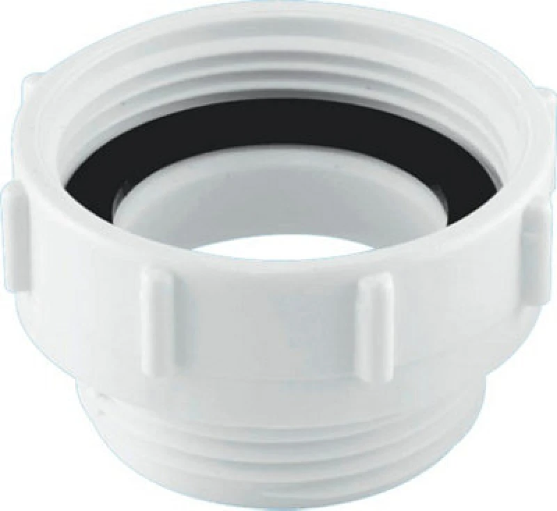 Image of McAlpine T12B 13/4" x 1.5" BSP Female x BSP Male Coupling White