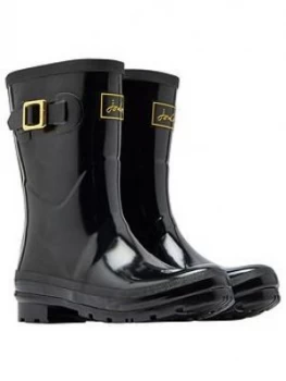 Image of Joules Mid-Height Glossy Kelly Welly - Black