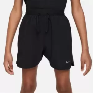 Image of Nike Multi Tech EasyOn Big Kids (Boys') Dri-FIT Training Shorts - Black