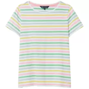 Image of Crew Clothing Womens Breton Tee Multi Stripe 14