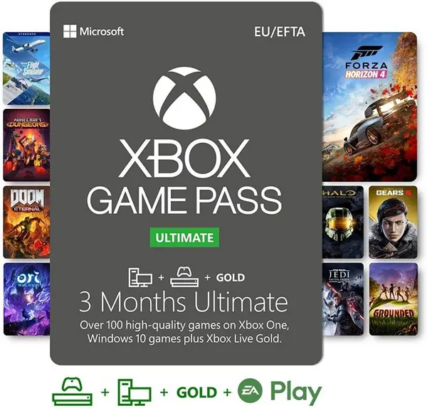 Image of Xbox 3 Month Game Pass Ultimate - Digital Code