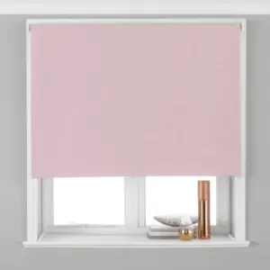 Image of Riva Home Twilight Blackout Roller Blind Polyester Blush (91X162Cm)