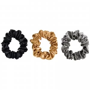 Image of Slip Silk Large Scrunchies (Various Colours) - Black Leopard