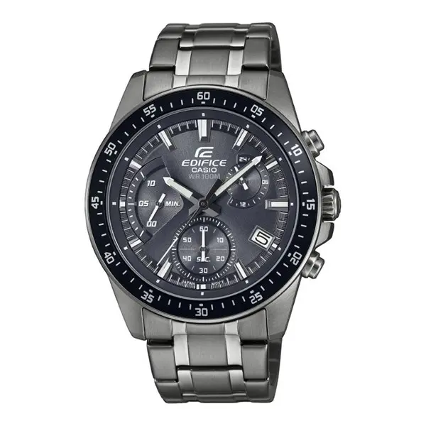 Image of Casio Edifice EFV-540DC-1CVUEF Black IP Bracelet Watch - W17412