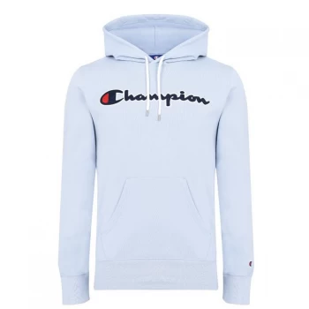 Image of Champion Basic Logo Hoodie - Blue BS063