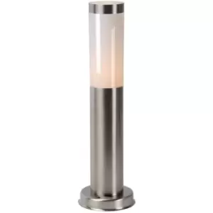 Image of Lucide Lighting - Lucide kibo - Bollard Light Outdoor - 1xE27 - IP44 - Satin Chrome
