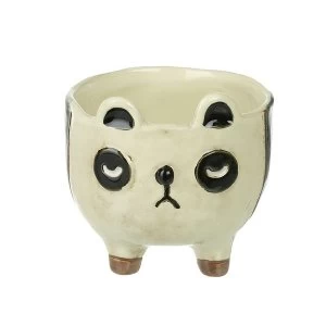 Image of Ceramic Panda Planter With Feet 11.5cm
