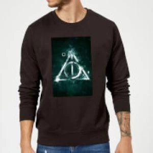 Image of Harry Potter Hallows Painted Sweatshirt - Black
