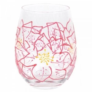 Image of Poinsettias Tumbler Glass