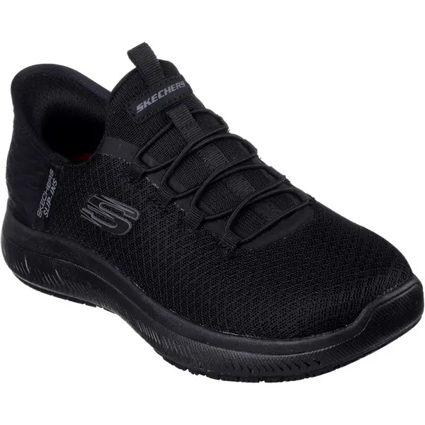 Image of Skechers Womens Summits Slip Resistant Enslee Work Shoes UK Size 4 (EU 37) Black SKE2231-BBK-4